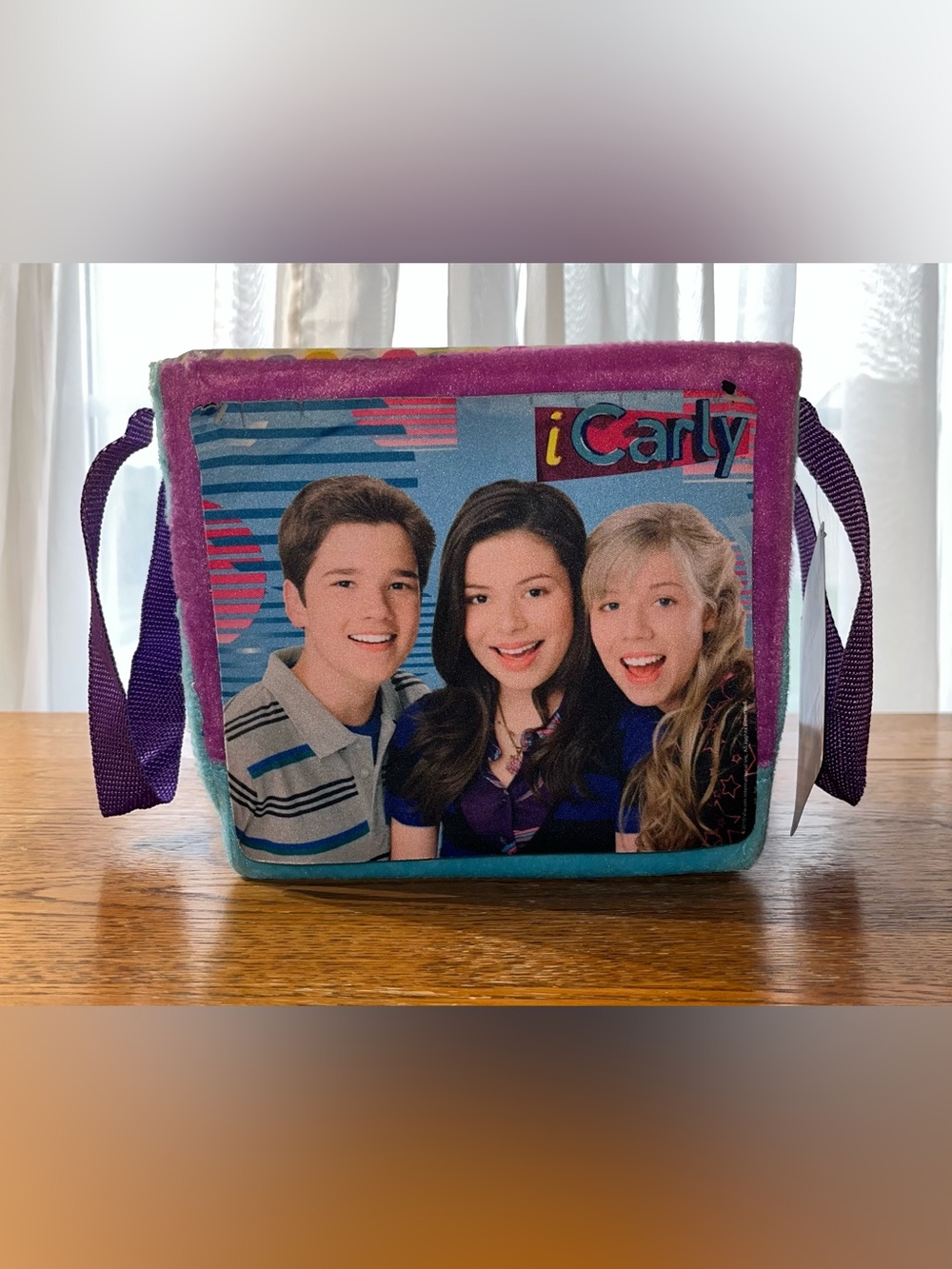 Vintage Nickelodeon iCarly Lined Storage Desk/Shelf Box With Attached Mouse Pad.